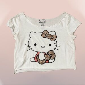 Hello Kitty White and Pink Short Sleeve Tee